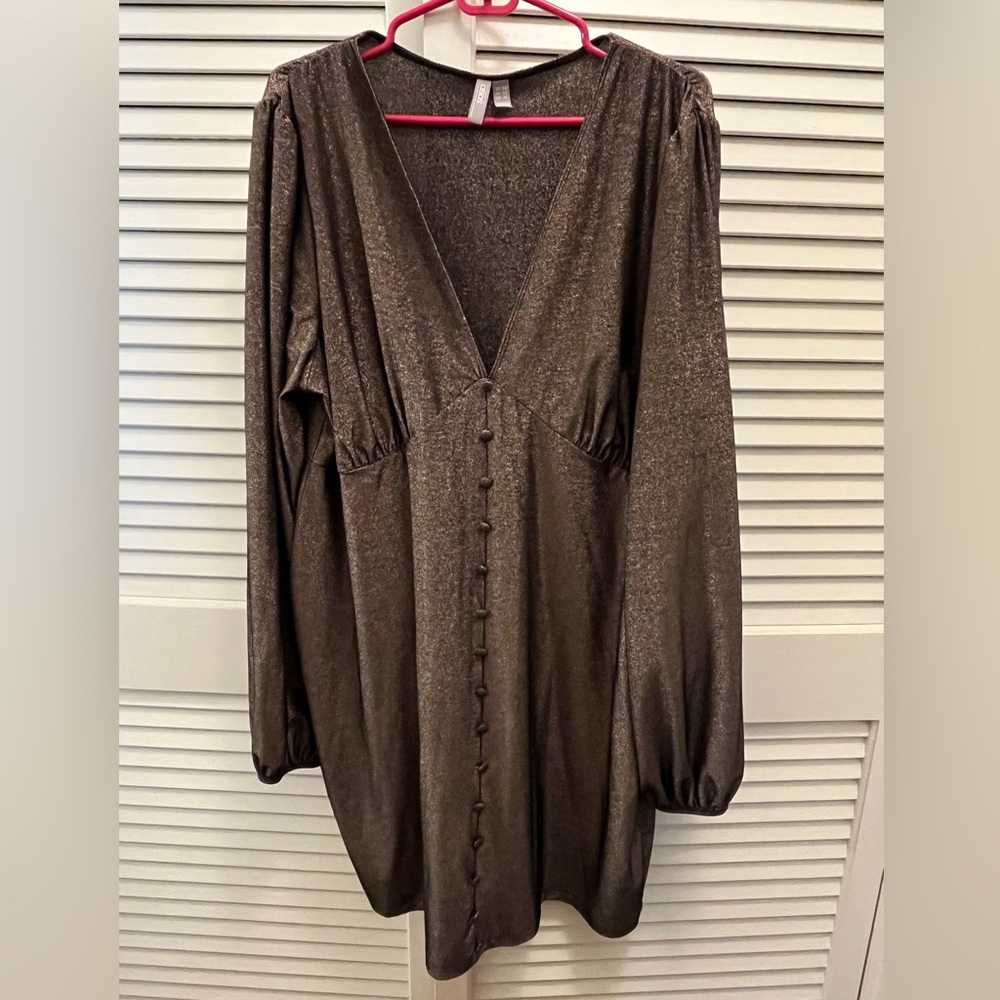 Gold Shimmer Dress, plus size